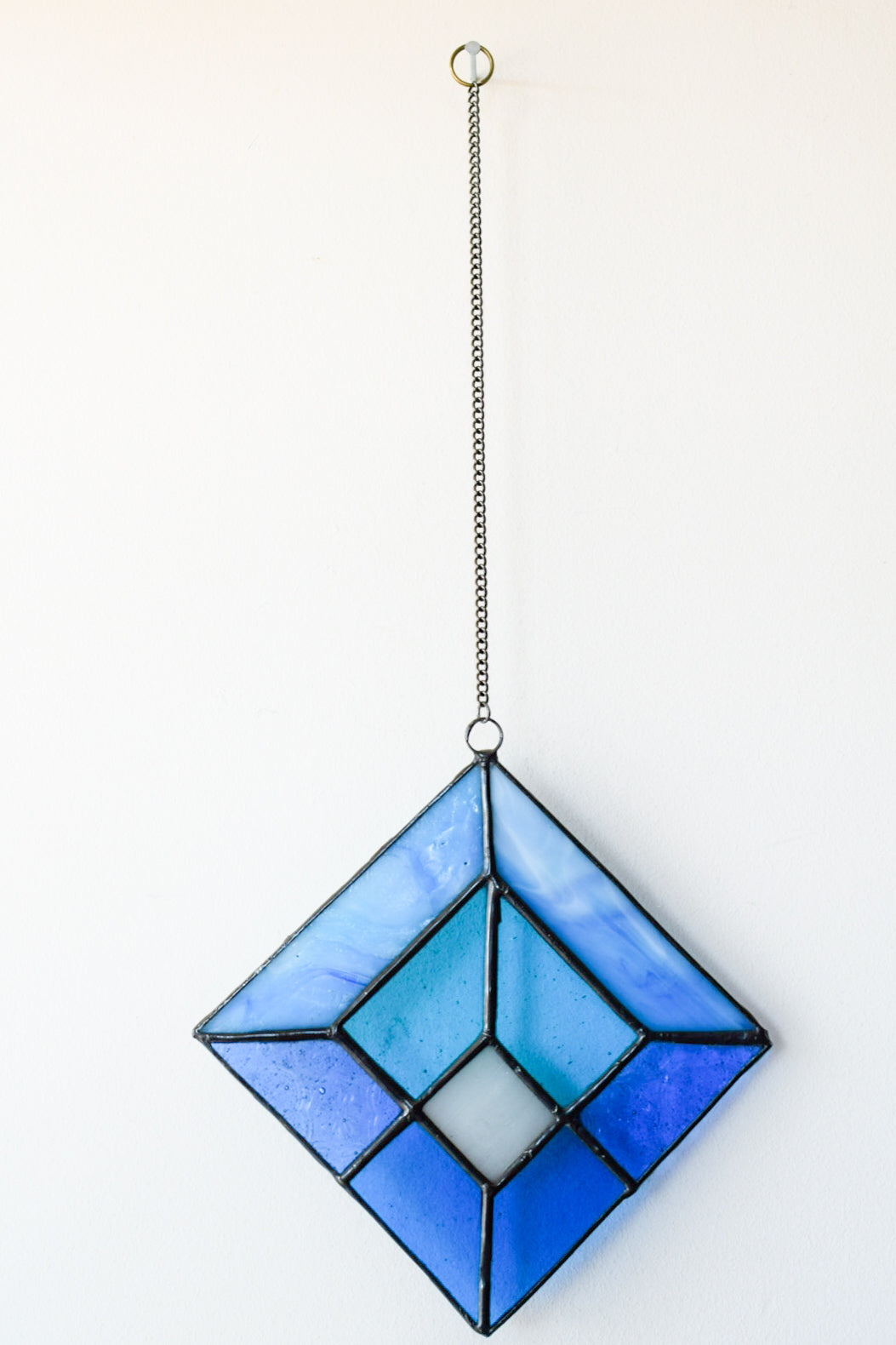 Blue geo suncatcher