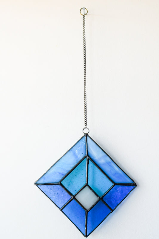 Blue geo suncatcher