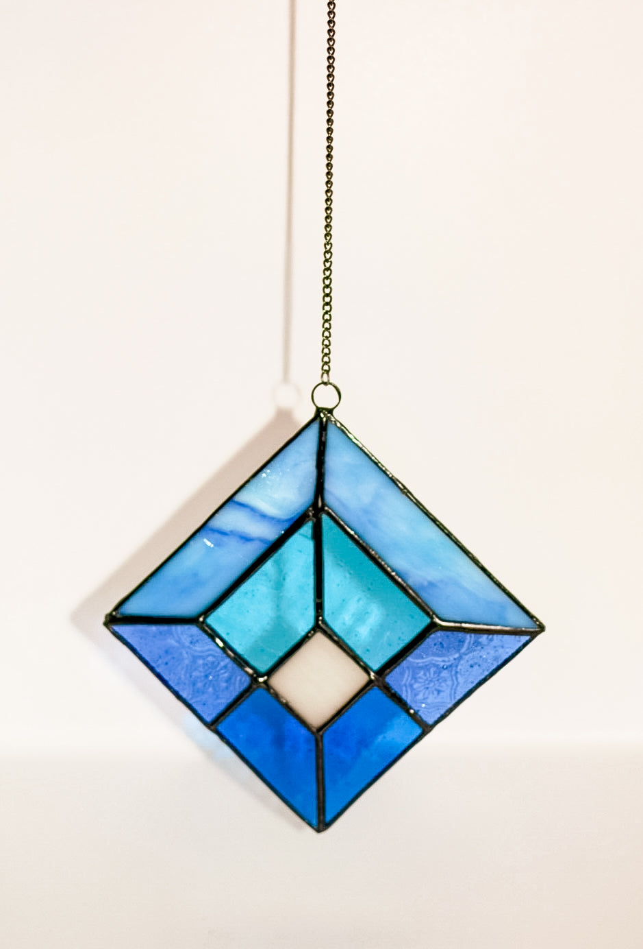 Blue geo suncatcher